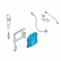 OEM 2015 Hyundai Sonata Engine Control Module Unit Diagram - 39118-2BLA0