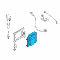 OEM 2017 Hyundai Sonata Engine Control Module Unit Diagram - 39118-2BLA3