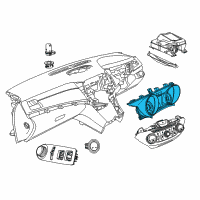 OEM 2015 Chevrolet SS Cluster Assembly Diagram - 92281175