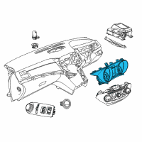 OEM Chevrolet SS Cluster Assembly Diagram - 92283333