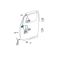OEM 2000 Toyota Tundra Handle, Inside Diagram - 69208-0C010-B0