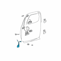 OEM Toyota Tundra Lock Assembly Diagram - 69390-34010