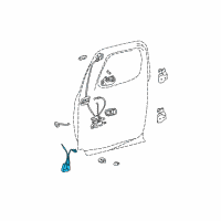 OEM 2004 Toyota Tundra Lock Assembly Diagram - 69390-34010