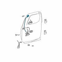 OEM 2005 Toyota Tundra Lock Assembly Diagram - 69350-0C010