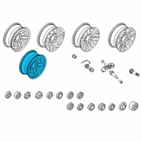 OEM 2015 Ford F-350 Super Duty Wheel, Spare Diagram - BC3Z-1015-D