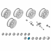 OEM 2019 Ford F-350 Super Duty Wheel Cap Diagram - HC3Z-1130-M