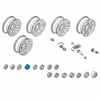 OEM 2022 Ford F-350 Super Duty Wheel Cap Diagram - HC3Z-1130-F