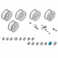 OEM 2017 Ford F-350 Super Duty Wheel Cap Diagram - HC3Z-1130-Z