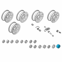 OEM Ford F-250 Super Duty Wheel Cap Diagram - HC3Z-1130-AC