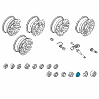 OEM 2019 Ford F-350 Super Duty Wheel Cap Diagram - HC3Z-1130-T