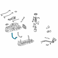 OEM 2014 Lexus GX460 Band Sub-Assembly, Fuel Diagram - 77601-60420