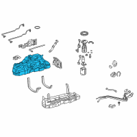 OEM 2015 Lexus GX460 Fuel Tank Sub-Assembly Diagram - 77001-35A20