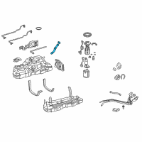 OEM 2020 Lexus GX460 Hose, Fuel Tank To Filler Pipe Diagram - 77213-35410
