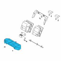 OEM 2004 Nissan Maxima Cushion Assy-Rear Seat Diagram - 88300-7Y300