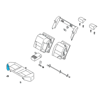 OEM 2006 Nissan Maxima Pad & Frame Assy-Cushion, Rear Seat Diagram - 88305-7Y000