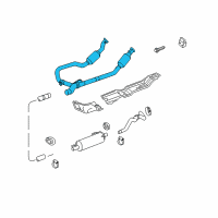 OEM Dodge Ram 1500 Converter-Exhaust Diagram - 55398516AF