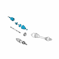 OEM 2008 Pontiac Grand Prix Joint Asm, Front Wheel Drive Shaft Cv Inner Diagram - 88965618