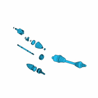 OEM Oldsmobile Intrigue Front Wheel Drive Shaft Assembly Diagram - 20859642
