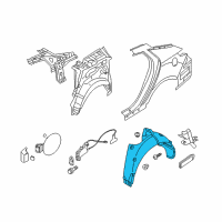 OEM 2012 Kia Optima Guard Assembly-Rear Wheel Diagram - 868212T301