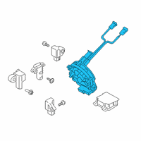 OEM Hyundai Kona Electric Air Bag Clock Spring Contact Diagram - 93490-S1240