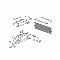 OEM 2010 Chevrolet Camaro Ashtray Housing Box Diagram - 13502523