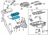 OEM 2022 GMC Savana 2500 Valve Cover Diagram - 12689124