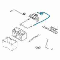OEM 2014 BMW Z4 Positive Battery Cable Diagram - 61-12-9-249-103