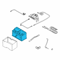 OEM BMW 230i Battery, Manuf.: Exide (Warranty Only) Diagram - 61-21-7-598-775