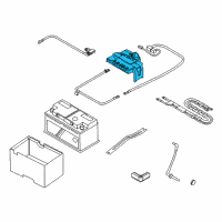 OEM 2012 BMW Z4 Power Distribution Box W Fuse Diagram - 61-14-9-192-124