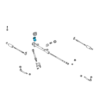 OEM Nissan Bracket-Heat Insulator, Steering Diagram - 48383-ED50A