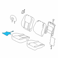 OEM Toyota RAV4 Seat Cushion Heater Diagram - 87510-42110