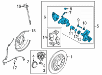 OEM 2022 Hyundai Tucson CALIPER KIT-RR BRAKE, RH Diagram - 58311-N9A10