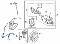 OEM Hyundai Tucson WIRING-E.P.B CONN EXTN, LH Diagram - 59795-CW050