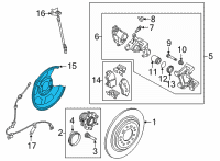 OEM 2022 Hyundai Tucson COVER-DUST RR, LH Diagram - 58243-CW000