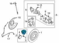 OEM Hyundai Tucson HUB & BEARING ASSY-RR Diagram - 52730-N9100