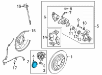 OEM 2022 Hyundai Tucson REAR BEARING SENSOR Diagram - 58980-N9000