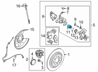 OEM Kia Optima Guide Cable LH Diagram - 582353R700