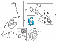 OEM 2022 Hyundai Tucson PAD KIT-REAR DISC BRAKE Diagram - 58302-N9A15