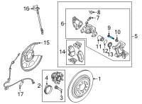 OEM Kia Niro EV Rod Assembly-Guide(A) Diagram - 581611H000