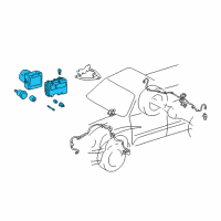 OEM 2000 Toyota Tundra ACTUATOR Assembly, Brake Diagram - 44050-34040