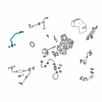 OEM Cadillac CT6 Water Return Tube Diagram - 12679313