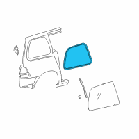 OEM 2005 Mercury Monterey Weatherstrip Diagram - XF2Z-1629904-AA