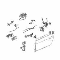 OEM 2007 Honda S2000 Rod, L. FR. Inside Handle Diagram - 72171-S2A-013