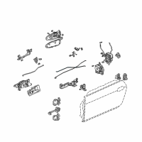 OEM Honda S2000 Rod, R. RR. Inside Lock Diagram - 72133-S2A-013