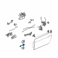 OEM Honda Checker, Right Front Door Diagram - 72340-S30-003