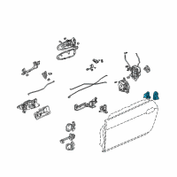 OEM 2009 Honda S2000 Switch Assembly, Door Diagram - 35400-S0X-A01