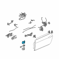 OEM 2001 Honda S2000 Hinge, Right Front Door (Upper) Diagram - 67410-S2A-003ZZ