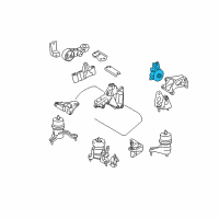 OEM 2013 Toyota Sienna Rear Mount Diagram - 12380-0P081