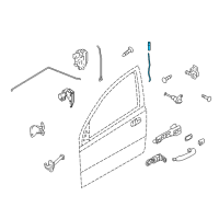 OEM 2008 Chevrolet Aveo Lock Rod Diagram - 96463663