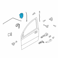 OEM Pontiac G3 Lock Assembly Diagram - 96272639